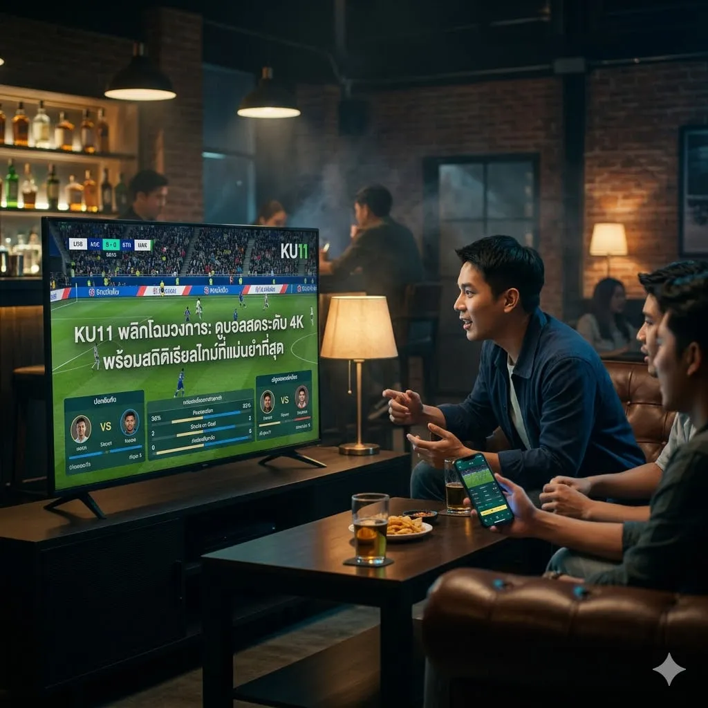 KU11 พลิกโฉมวงการ: ดูบอลสดระดับ 4K พร้อมสถิติเรียลไทม์ที่แม่นยำที่สุด